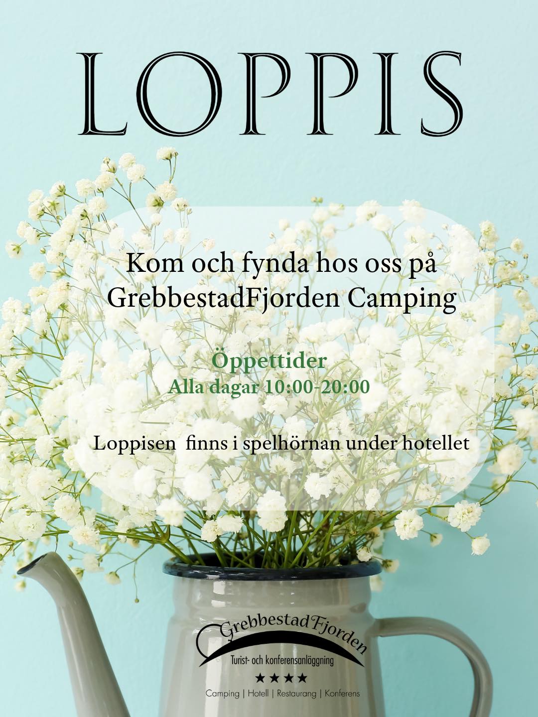 Loppis på Fjorden Camping