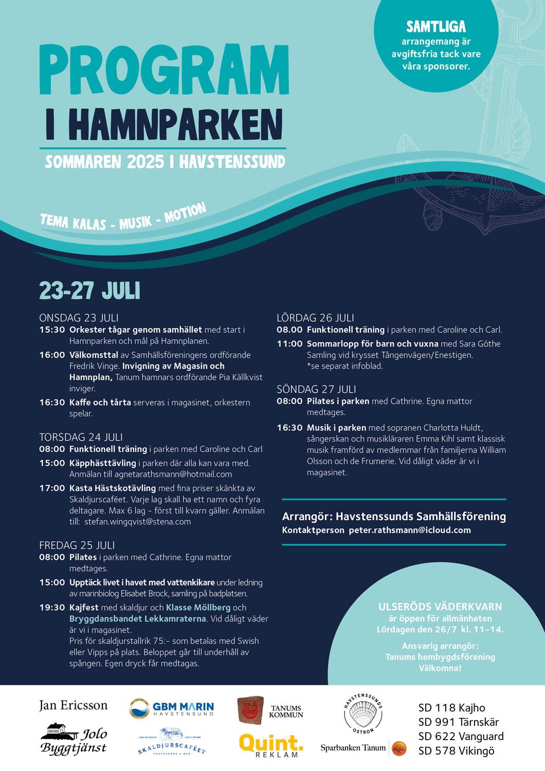 Sommarvecka i Hamnparken – Havsstenssund