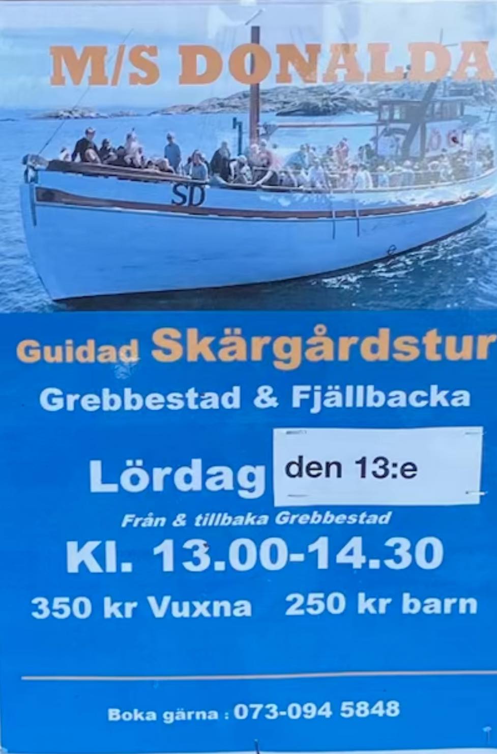 M/S Donalda båttur 13 sept.